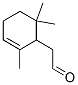 2,6,6-trimethyl-2-cyclohexene-1-acetaldehyde  Struktur