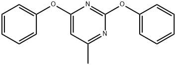 4-methyl-2,6-diphenoxy-pyrimidine Struktur