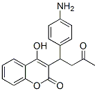 3-(1-(4-Aminophenyl)-3-oxobutyl)-4-hydroxy-2H-1-benzopyran-2-one Struktur