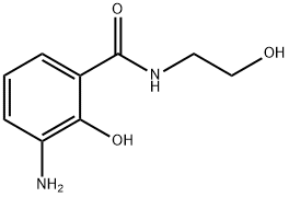 3-aMino-2-hydroxy-N-(2-hydroxyethyl)benzaMide Struktur