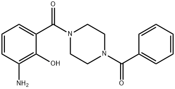 (4-(3-aMino-2-hydroxybenzoyl)piperazin-1-yl)(phenyl)Methanone Struktur