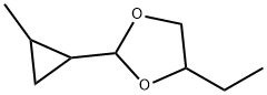 1,3-Dioxolane,  4-ethyl-2-(2-methylcyclopropyl)- Struktur