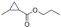 Cyclopropanecarboxylic acid, 2-methyl-, propyl ester (9CI) Struktur