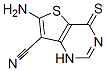 Thieno[3,2-d]pyrimidine-7-carbonitrile, 6-amino-1,4-dihydro-4-thioxo- (9CI) Struktur