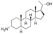 (20S)-3alpha-amino-5alpha-pregnan-20-ol Struktur