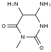 2,4(1H,3H)-Pyrimidinedione,  5,6-diaminodihydro-3-methyl- Struktur