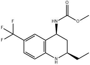 METHYL [2-ETHYL-6-(TRIFLUOROMETHYL)-1,2,3,4-TETRAHYDROQUINOLIN-4-YL]CARBAMATE Struktur