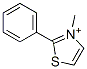 Thiazolium, 3-methyl-2-phenyl- (9CI) Struktur