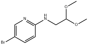 (5-BROMOPYRIDIN-2-YL)-2-DIMETHOXYETHYL AMINE Struktur