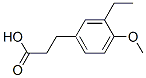 Benzenepropanoic acid, 3-ethyl-4-methoxy- (9CI) Struktur