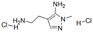 1H-Pyrazole-4-ethanamine,5-amino-1-methyl-,dihydrochloride(9CI) Struktur