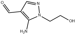 1H-Pyrazole-4-carboxaldehyde, 5-amino-1-(2-hydroxyethyl)- (9CI) Struktur