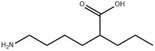 6-Amino-2-propylhexanoic acid Struktur