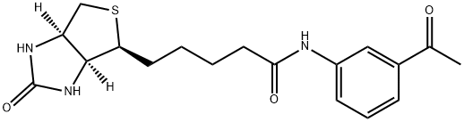 1H-Thieno[3,4-d]iMidazole-4-pentanaMide, N-(3-acetylphenyl)hexahydro-2-oxo-, (3aS,4S,6aR)- Struktur