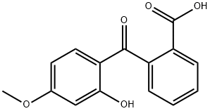 2-(2-hydroxy-4-methoxybenzoyl)benzoic acid  Struktur