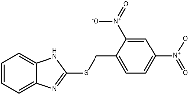 2-(2,4-DINITROBENZYLTHIO)-1H-BENZO[D]IMIDAZOLE Struktur