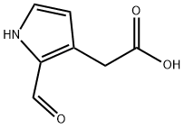 1H-Pyrrole-3-acetic acid, 2-formyl- (9CI) Struktur