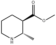 3-Piperidinecarboxylicacid,2-methyl-,methylester,(2S,3R)-(9CI) Struktur