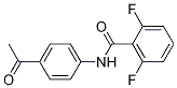 Benzamide, N-(4-acetylphenyl)-2,6-difluoro- Struktur