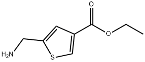 5-AMINOMETHYL-THIOPHENE-3-CARBOXYLIC ACID ETHYL ESTER Struktur