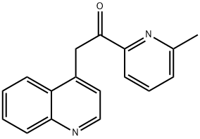 1-(6-METHYLPYRIDYL)-2-QUINOLIN-4-YL ETHANONE Struktur