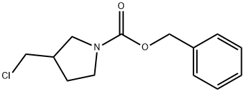 3-CHLOROMETHYL-PYRROLIDINE-1-CARBOXYLIC ACID BENZYL ESTER Struktur