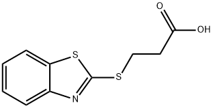 3-(2-BENZOTHIAZOLYLTHIO)PROPIONIC ACID Struktur