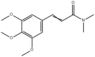 3-(3,4,5-Trimethoxyphenyl)-N,N-dimethylpropenamide Struktur