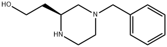 (S)-4-(Phenylmethyl)-2-piperazineethanol Struktur