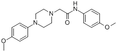 N-(4-METHOXYPHENYL)-2-[4-(4-METHOXYPHENYL)PIPERAZINO]ACETAMIDE Struktur