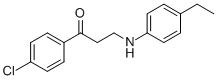 1-(4-CHLOROPHENYL)-3-(4-ETHYLANILINO)-1-PROPANONE Struktur