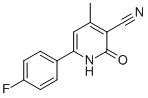 6-(4-FLUOROPHENYL)-1,2-DIHYDRO-4-METHYL-2-OXOPYRIDINE-3-CARBONITRILE Struktur