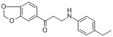 1-(1,3-BENZODIOXOL-5-YL)-3-(4-ETHYLANILINO)-1-PROPANONE Struktur