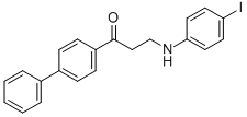 1-[1,1'-BIPHENYL]-4-YL-3-(4-IODOANILINO)-1-PROPANONE Struktur