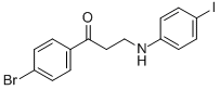 1-(4-BROMOPHENYL)-3-(4-IODOANILINO)-1-PROPANONE Struktur