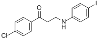 1-(4-CHLOROPHENYL)-3-(4-IODOANILINO)-1-PROPANONE Struktur