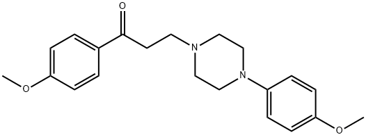 1-(4-METHOXYPHENYL)-3-[4-(4-METHOXYPHENYL)PIPERAZINO]-1-PROPANONE Struktur