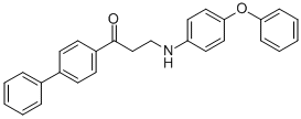 1-[1,1'-BIPHENYL]-4-YL-3-(4-PHENOXYANILINO)-1-PROPANONE Struktur