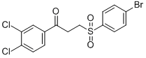 3-[(4-BROMOPHENYL)SULFONYL]-1-(3,4-DICHLOROPHENYL)-1-PROPANONE Struktur