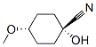 Cyclohexanecarbonitrile, 1-hydroxy-4-methoxy-, trans- (9CI) Struktur