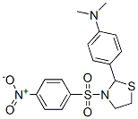 Thiazolidine, 2-[4-(dimethylamino)phenyl]-3-[(4-nitrophenyl)sulfonyl]- (9CI) Struktur