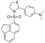 Thiazolidine, 3-[(1,2-dihydro-3-acenaphthylenyl)sulfonyl]-2-[4-(dimethylamino)phenyl]- (9CI) Struktur