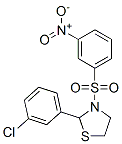 Thiazolidine, 2-(3-chlorophenyl)-3-[(3-nitrophenyl)sulfonyl]- (9CI) Struktur