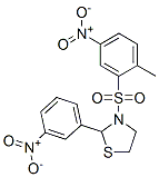 Thiazolidine, 3-[(2-methyl-5-nitrophenyl)sulfonyl]-2-(3-nitrophenyl)- (9CI) Struktur