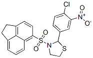 Thiazolidine, 2-(4-chloro-3-nitrophenyl)-3-[(1,2-dihydro-5-acenaphthylenyl)sulfonyl]- (9CI) Struktur