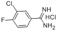 3-CHLORO-4-FLUORO-BENZAMIDINE HYDROCHLORIDE Struktur