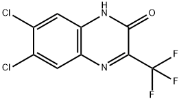 6,7-Dichloro-3-(trifluoromethyl)quinoxalin-2(1H)-one Struktur