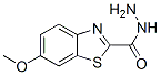 2-Benzothiazolecarboxylicacid,6-methoxy-,hydrazide(9CI) Struktur