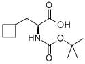 (S)-2-(tert-butoxycarbonylamino)-3-cyclobutylpropanoic acid Struktur