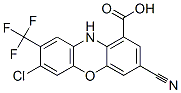 10H-Phenoxazine-1-carboxylic  acid,  7-chloro-3-cyano-8-(trifluoromethyl)- Struktur